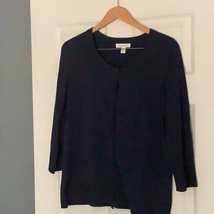 Coldwater Creek three-quarter length sleeves, button-down cardigan. Extra large.